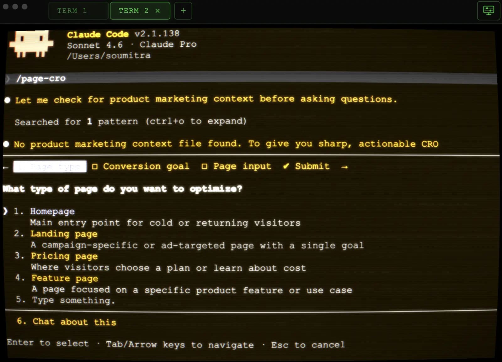 Full CRT mode screenshot